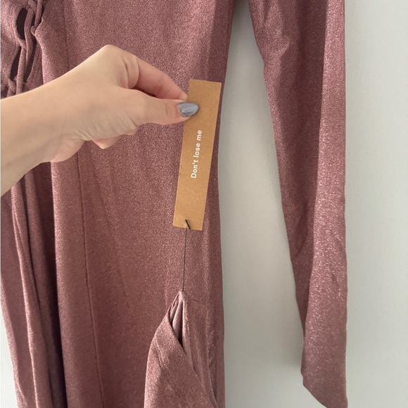 REFORMATION NWT Kinsey Knit Dress in Pink Sparkle S - Picture 14 of 14